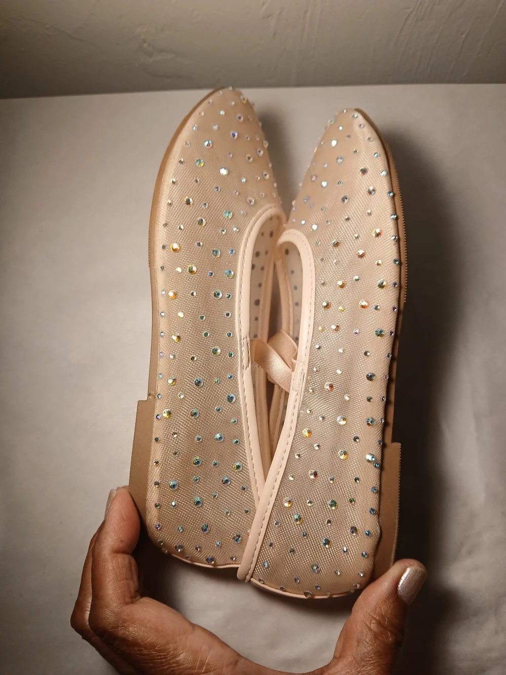 Madden NYC Girls' Pink Embellished Mary Jane Ballet Flats Dress Shoes Sz. 1